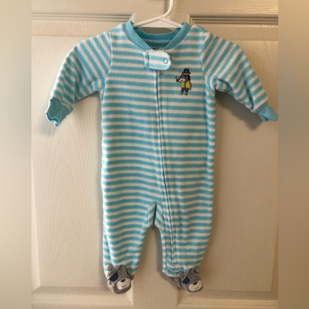 Carter’s 3 month pirate zip up footed sleeper